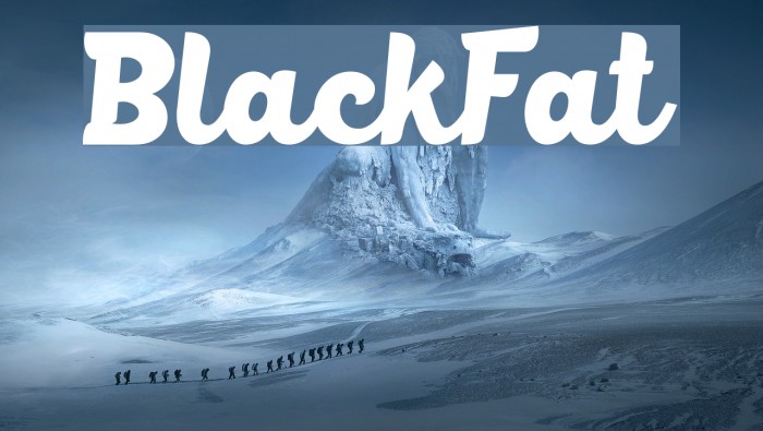 BlackFat Font examples