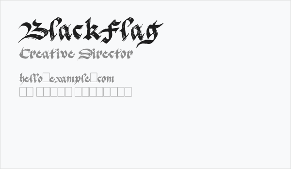 BlackFlag Business Card