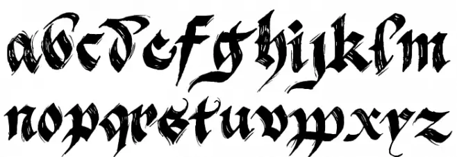 BlackFlag フォント 小文字