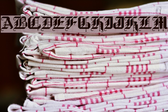BlackForest Font examples