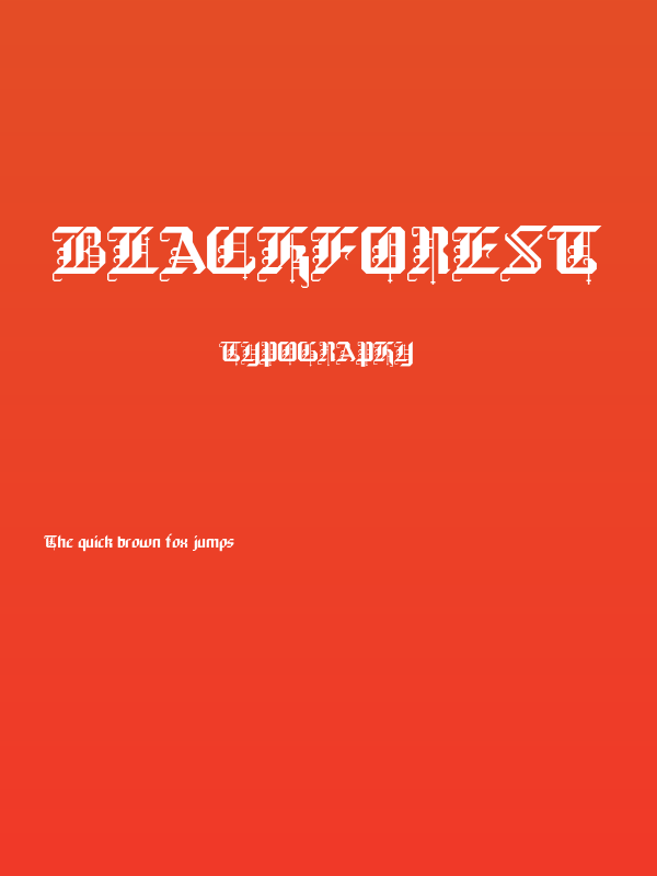 BlackForest Poster