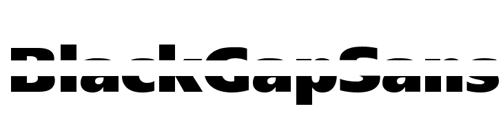 BlackGapSans Font