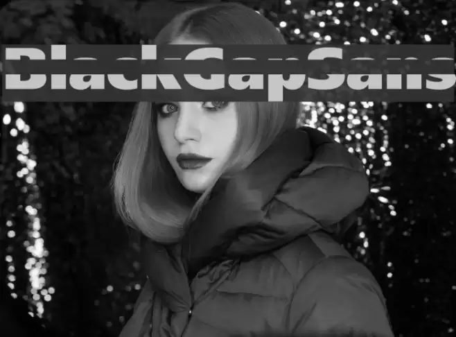 BlackGapSans Font examples