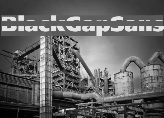 BlackGapSans Font examples