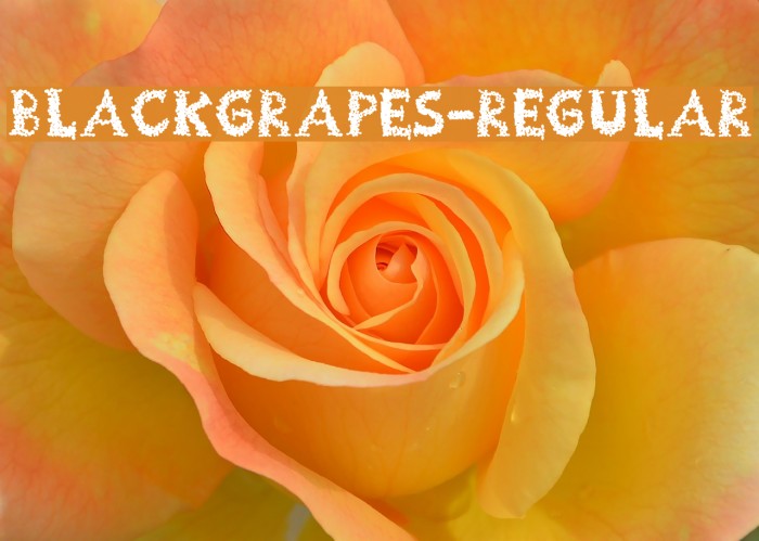 BlackGrapes-Regular Font examples
