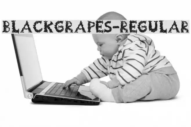 BlackGrapes-Regular Font examples