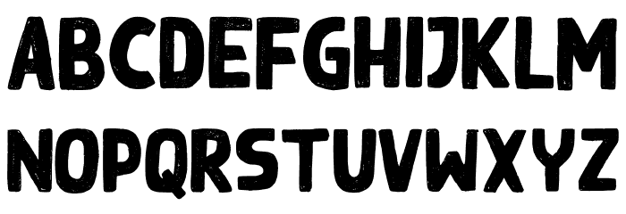 BlackGround Font LOWERCASE