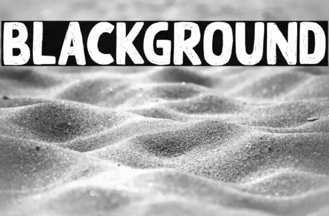 BlackGround Font examples