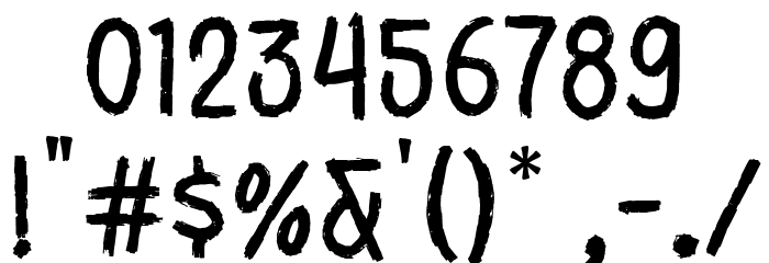 BlackGrounds-Regular Font OTHER CHARS