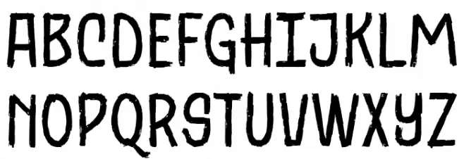 BlackGrounds-Regular Font UPPERCASE