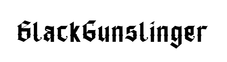 BlackGunslinger  font caratteri gratis
