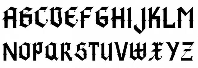 BlackGunslinger Schriftart Groß