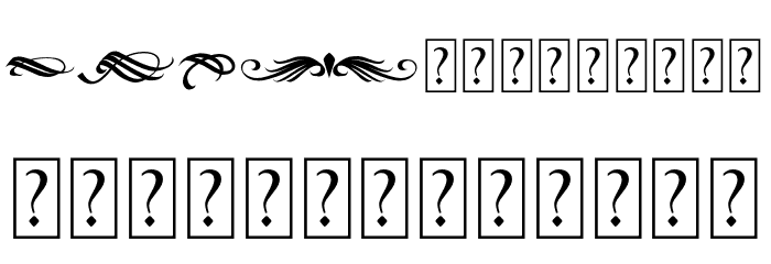 BlackGunslingerOrnament Font LOWERCASE