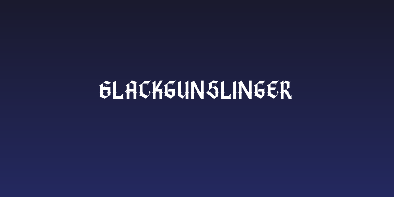 BlackGunslinger Social Header