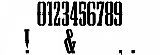 BlackHawk Font OTHER CHARS