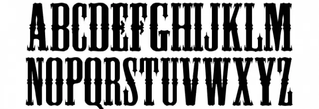 BlackHawk Font UPPERCASE