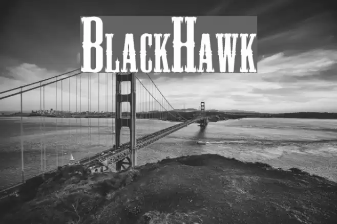 BlackHawk Font examples