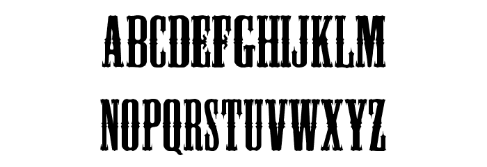 BlackHawk Font LOWERCASE