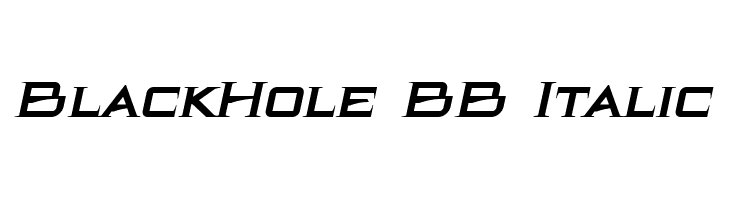 BlackHole BB Italic  नि: शुल्क फ़ॉन्ट्स डाउनलोड