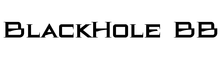 BlackHole BB  font caratteri gratis