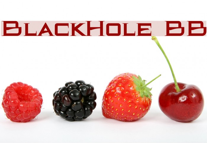 BlackHole BB Font examples