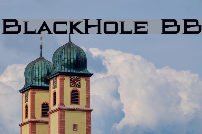 BlackHole BB Font examples