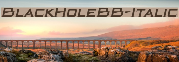 BlackHoleBB-Italic Font examples