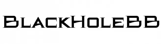 BlackHoleBB  Скачать бесплатные шрифты