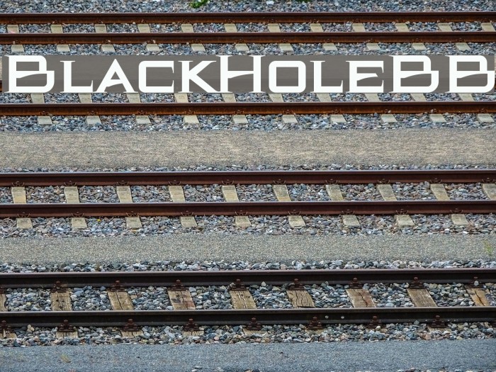BlackHoleBB Font examples