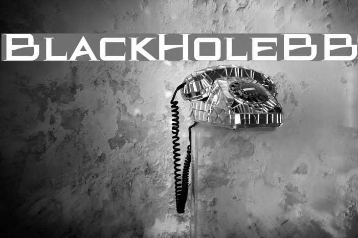 BlackHoleBB Font examples