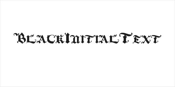 BlackInitialText Logo