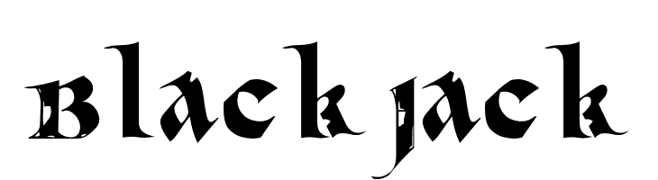 BlackJack  フリーフォントのダウンロード