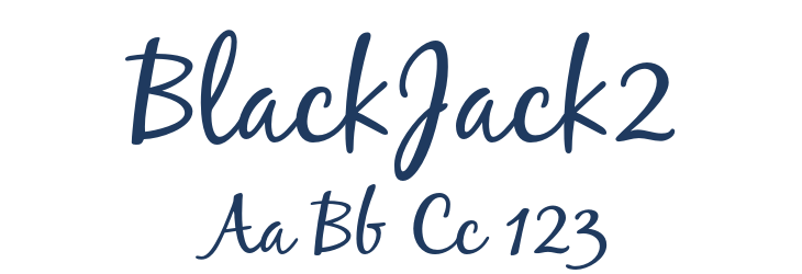 BlackJack2 Font Preview