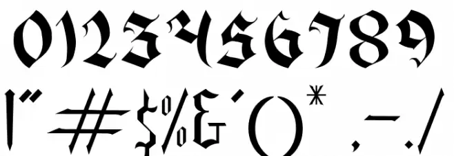 BlackJoker Font OTHER CHARS