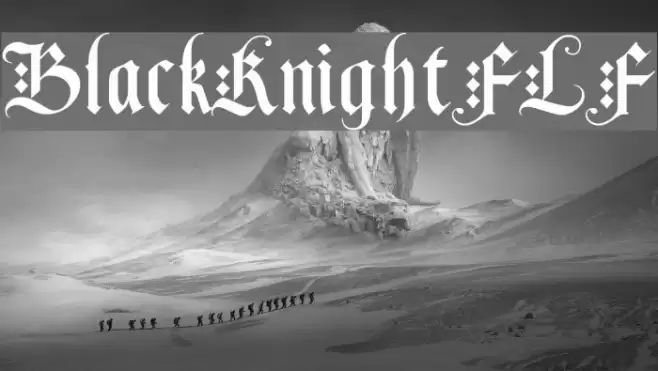 BlackKnightFLF Шрифта examples