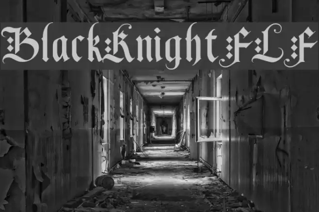 BlackKnightFLF Шрифта examples