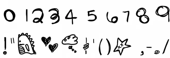 BlackLightning Font OTHER CHARS