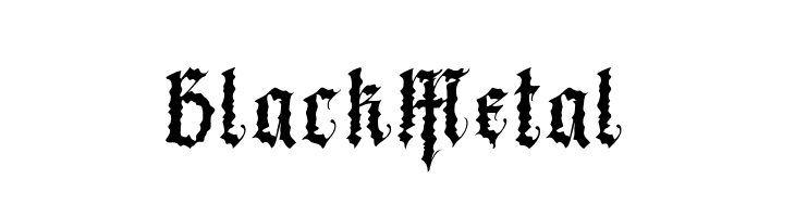 BlackMetal  Free Fonts Download