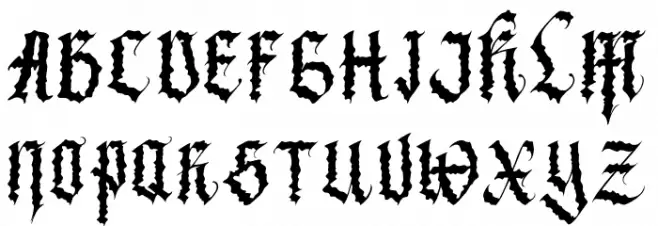 BlackMetal Fonte MAIÚSCULAS