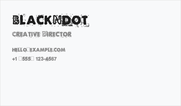 BlackNdot Business Card