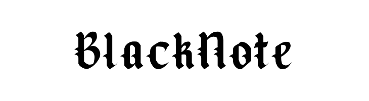 BlackNote  font caratteri gratis