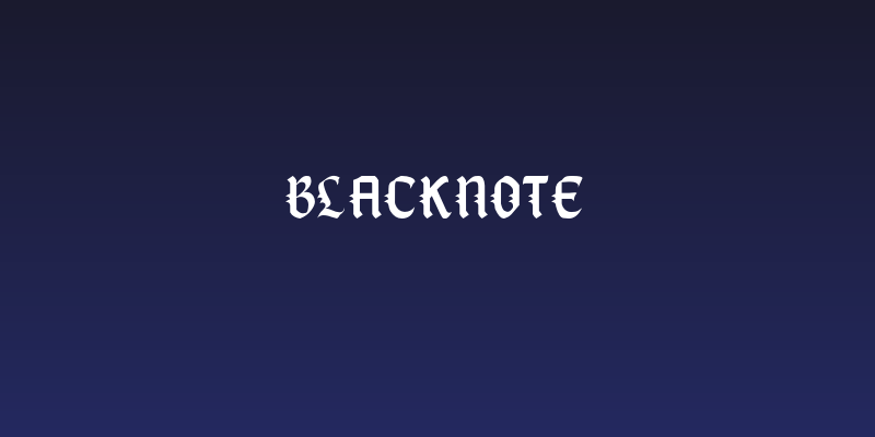 BlackNote Social Header