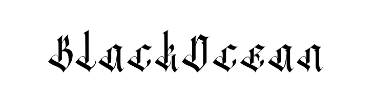 BlackOcean  les polices de caractères gratuit tlcharger