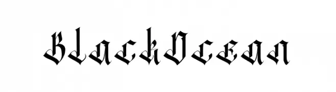 BlackOcean  Fuentes Gratis Descargar