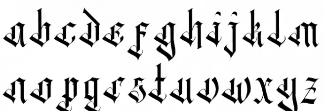 BlackOcean خط أحرف صغيرة