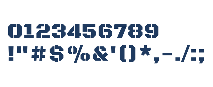 BlackOpsOne-Regular1 Other Characters