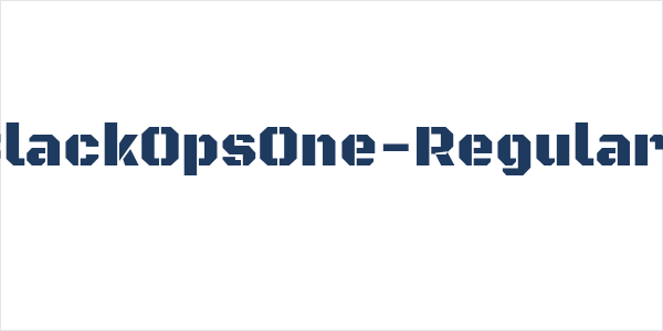 BlackOpsOne-Regular1 Logo