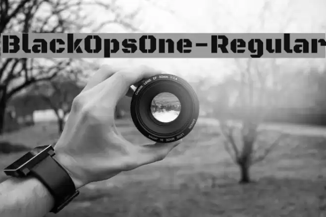 BlackOpsOne-Regular Font examples