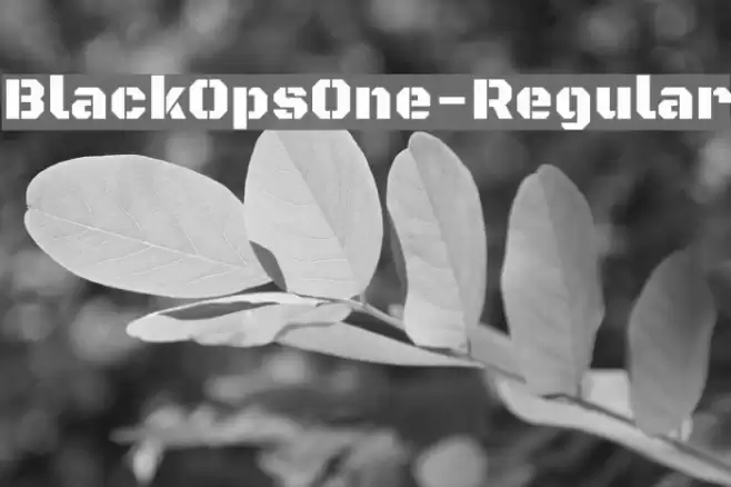 BlackOpsOne-Regular Font examples