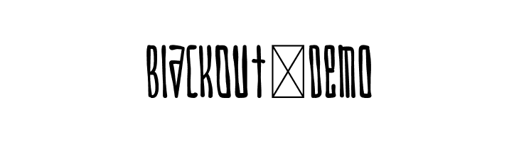 BlackOut-Demo  font caratteri gratis